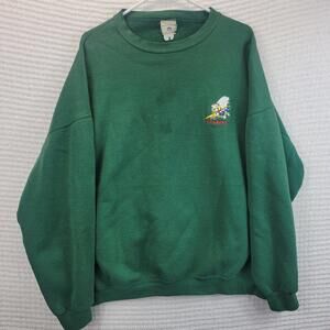 Navy Seabees Emblem Embroidered Left Chest Sweatshirt Green Lee's Heavyweight